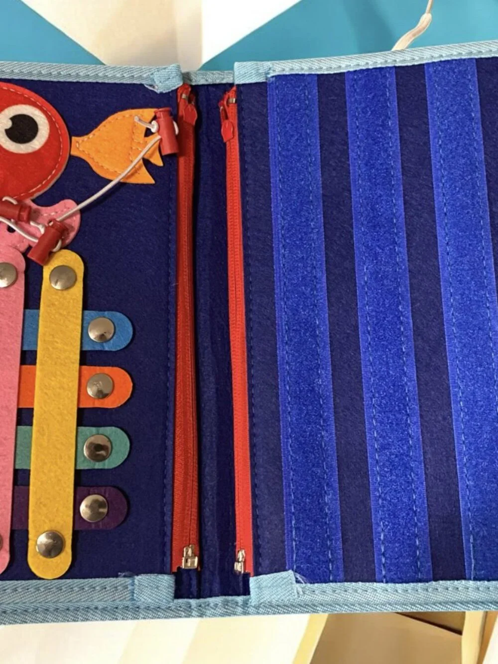 Montessori Style Felt Busy Book for Toddlers